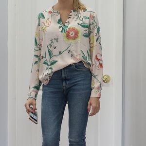 Loft floral blouse